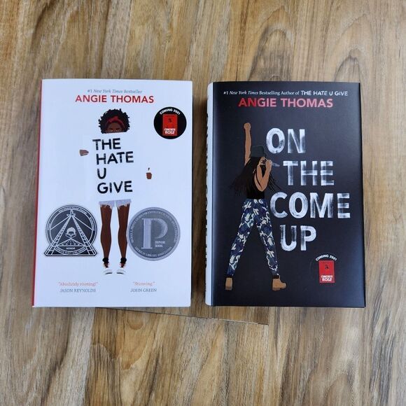 🔸️NIB Angie Thomas 2 Book Hardcover Box Set - The Hate U Give & On The Come Up - Picture 4 of 11